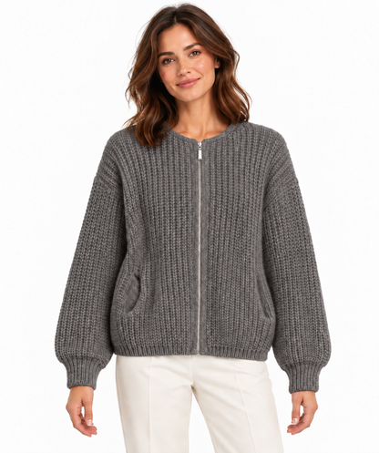 Strickjacke „Grobstrick“ mit Taschen