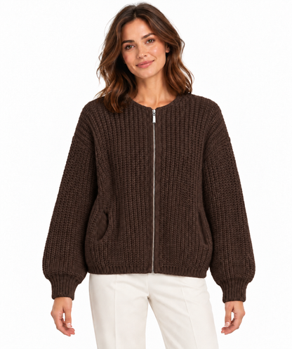 Strickjacke „Grobstrick“ mit Taschen