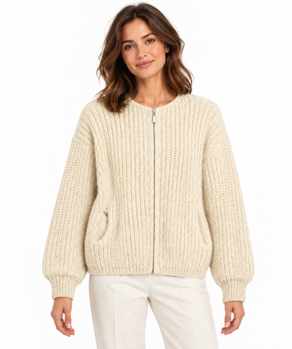 Strickjacke „Grobstrick“ mit Taschen