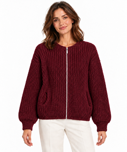 Strickjacke „Grobstrick“ mit Taschen